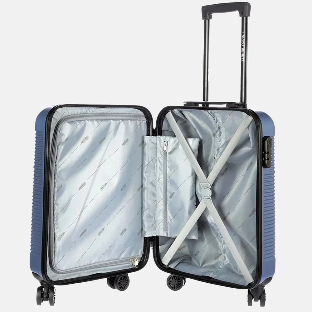Kufr do letadla 55 cm Enrico Benetti Louisville S jeansblue 39040-50-030 světle modrý - náhled 3