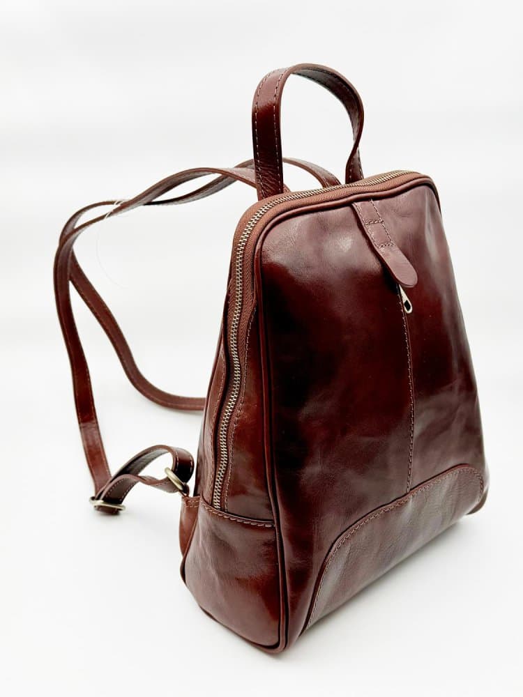Giglio leather kožený batoh 33 hnědý - náhled 4