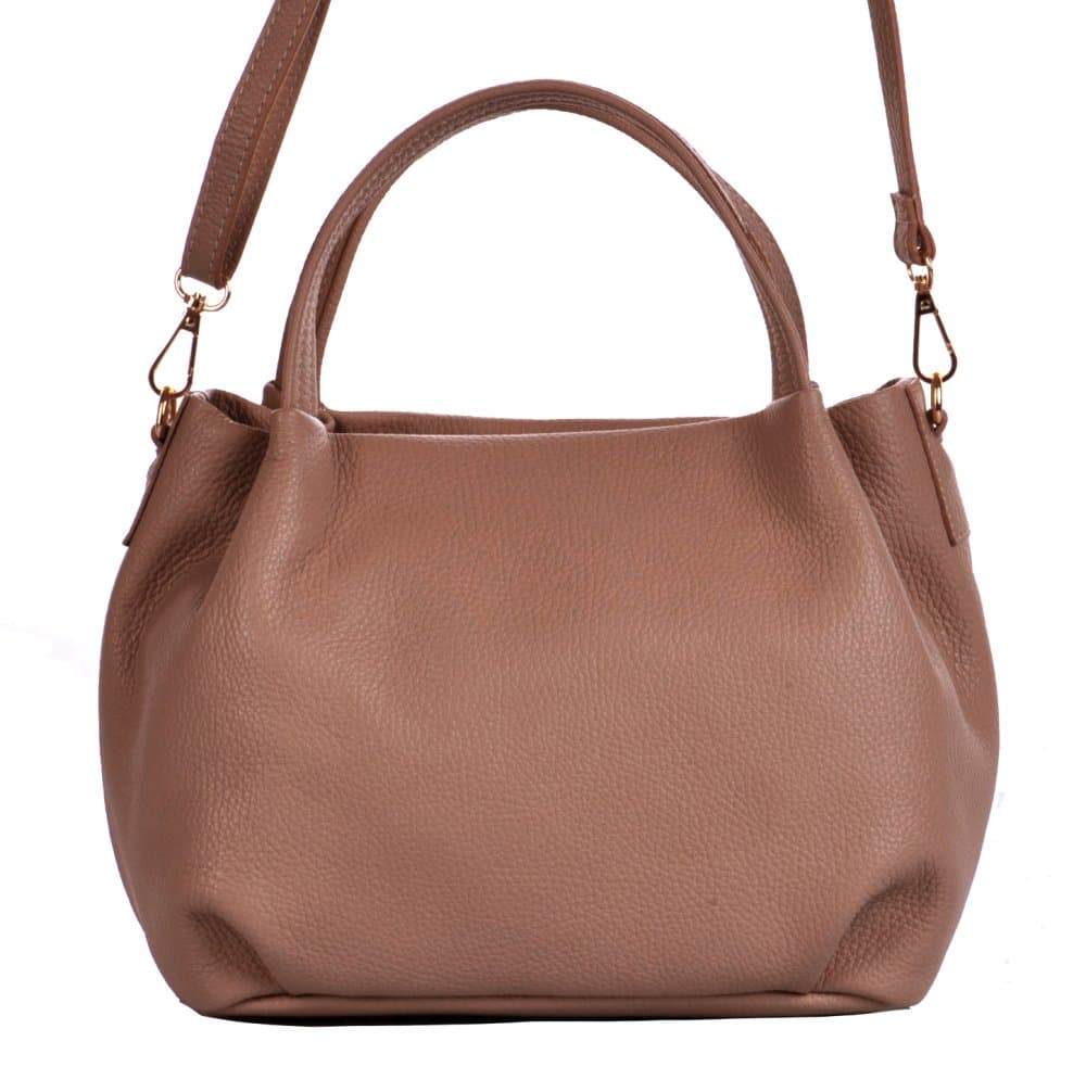 MaxFly Dámská kožená kabelka 5721 cognac - náhled 4