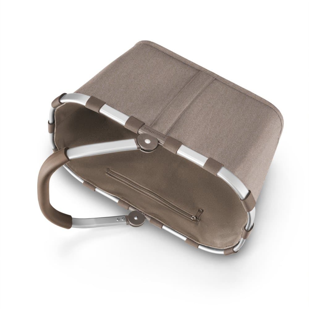 Reisenthel Nákupní koš Carrybag Frame Herringbone Mokka – 22 l, BK6054 - náhled 5