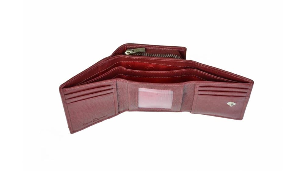 Dámská kožená malá peněženka SEGALI SG-7106 B bordo - náhled 5