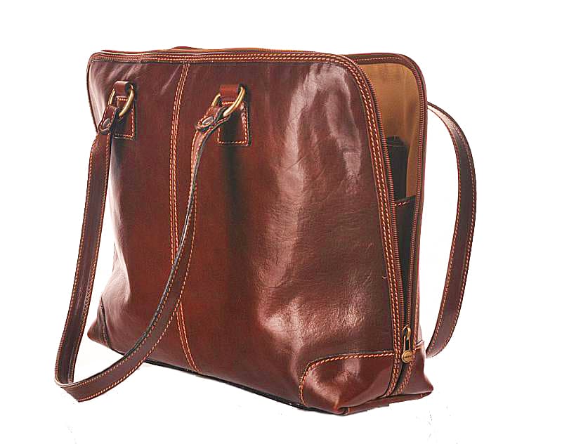 Giglio leather dámská pracovní taška 309 hnědá - náhled 4