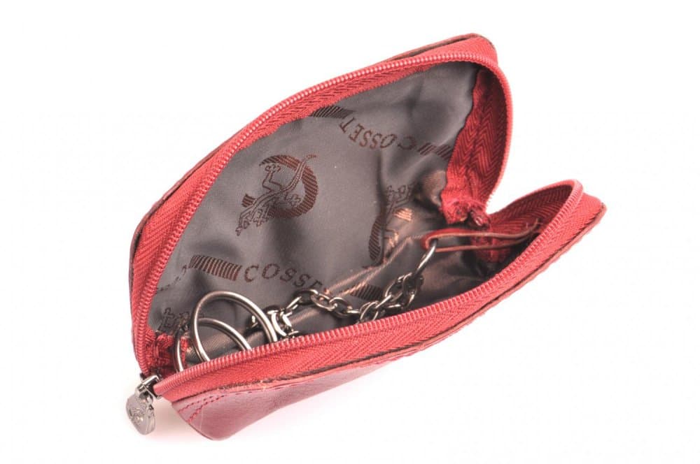 Dámská kožená klíčenka Cosset  4475 KOMODO RED - náhled 4