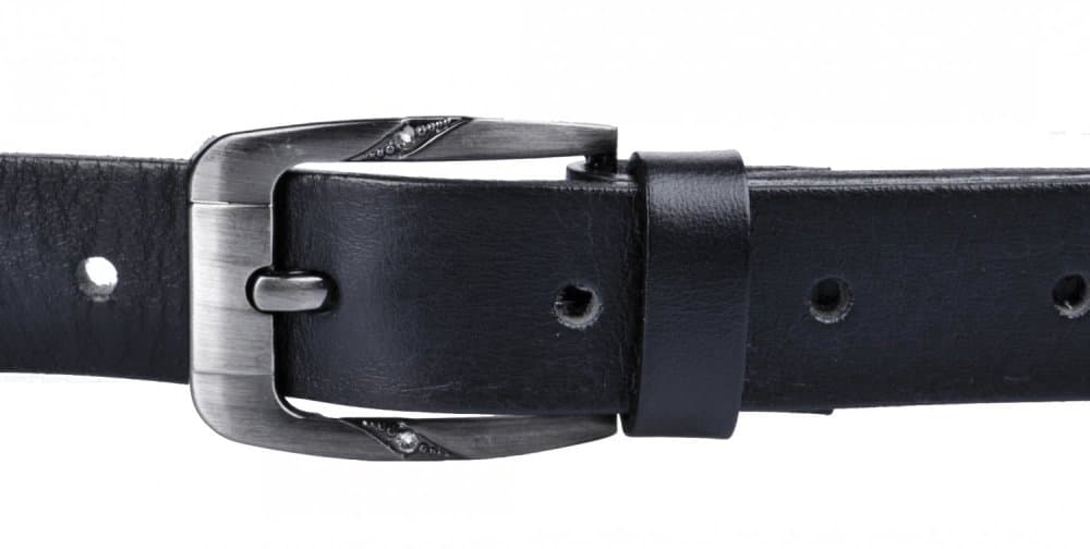 Penny Belts Dámský úzký kožený pásek  172-63 černý 100 cm - náhled 2