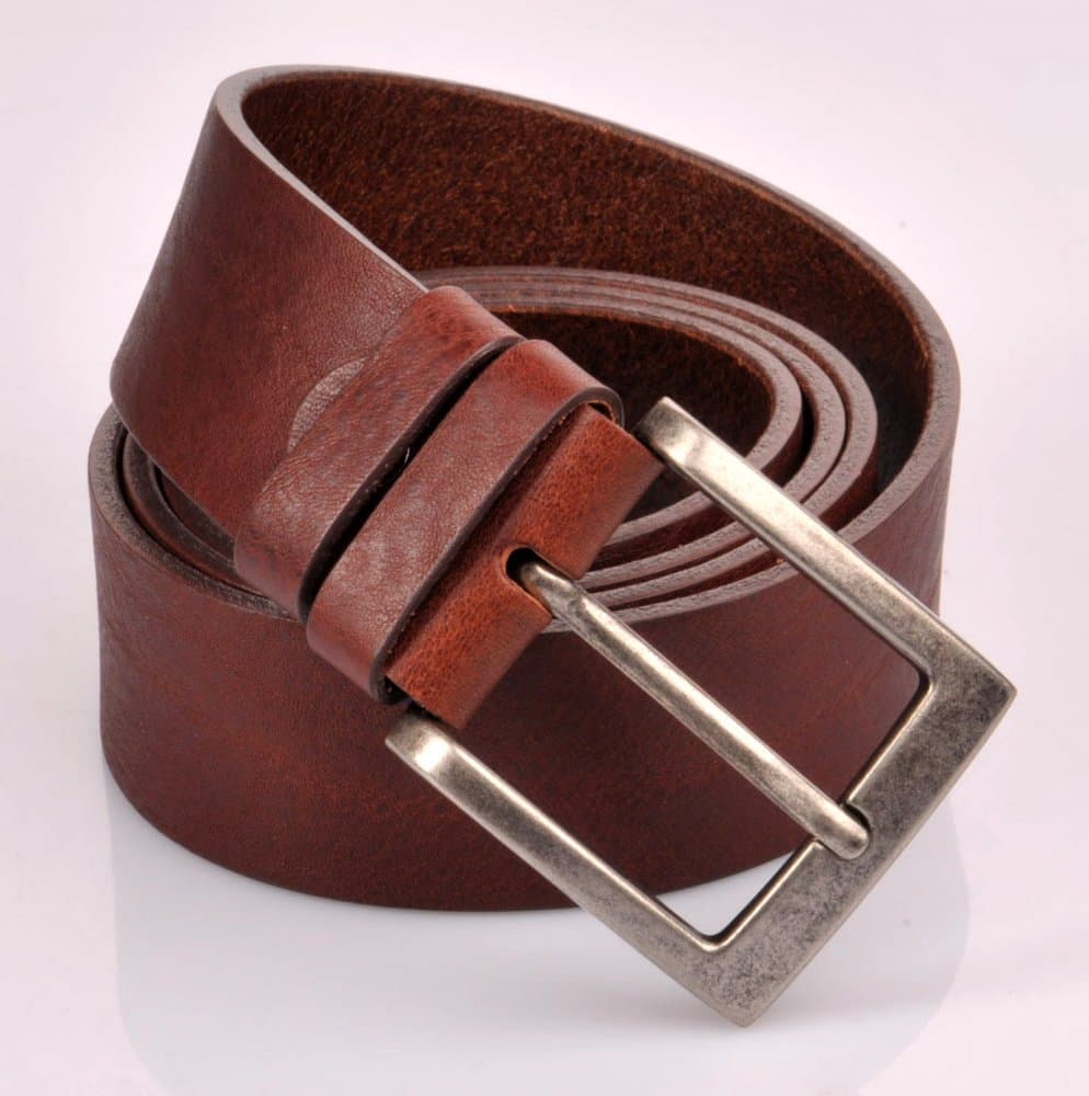 Penny Belts Kožený hnědý pásek šířka 40 mm 501-R-43 110 cm - náhled 2