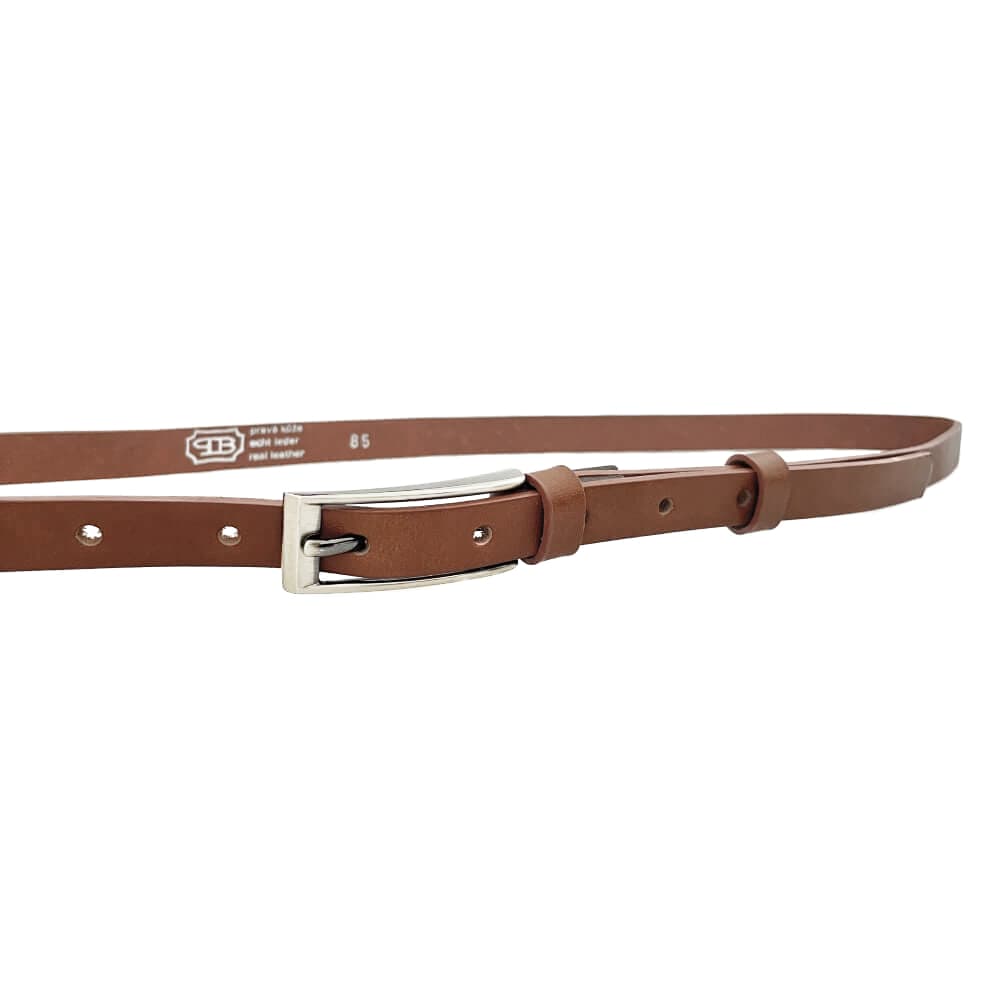 Penny Belts Dámský kožený opasek 15-1-48 hnědý 100 cm - náhled 2