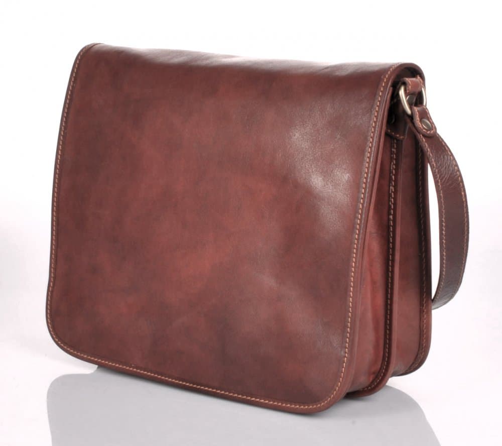 Giglio leather Kožená taška přes rameno Il Giglio 1938 hnědá - náhled 2