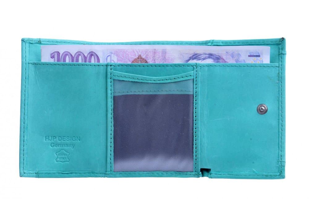Malá peněženka HJP 7116-A TYRKYS-GREEN - náhled 5