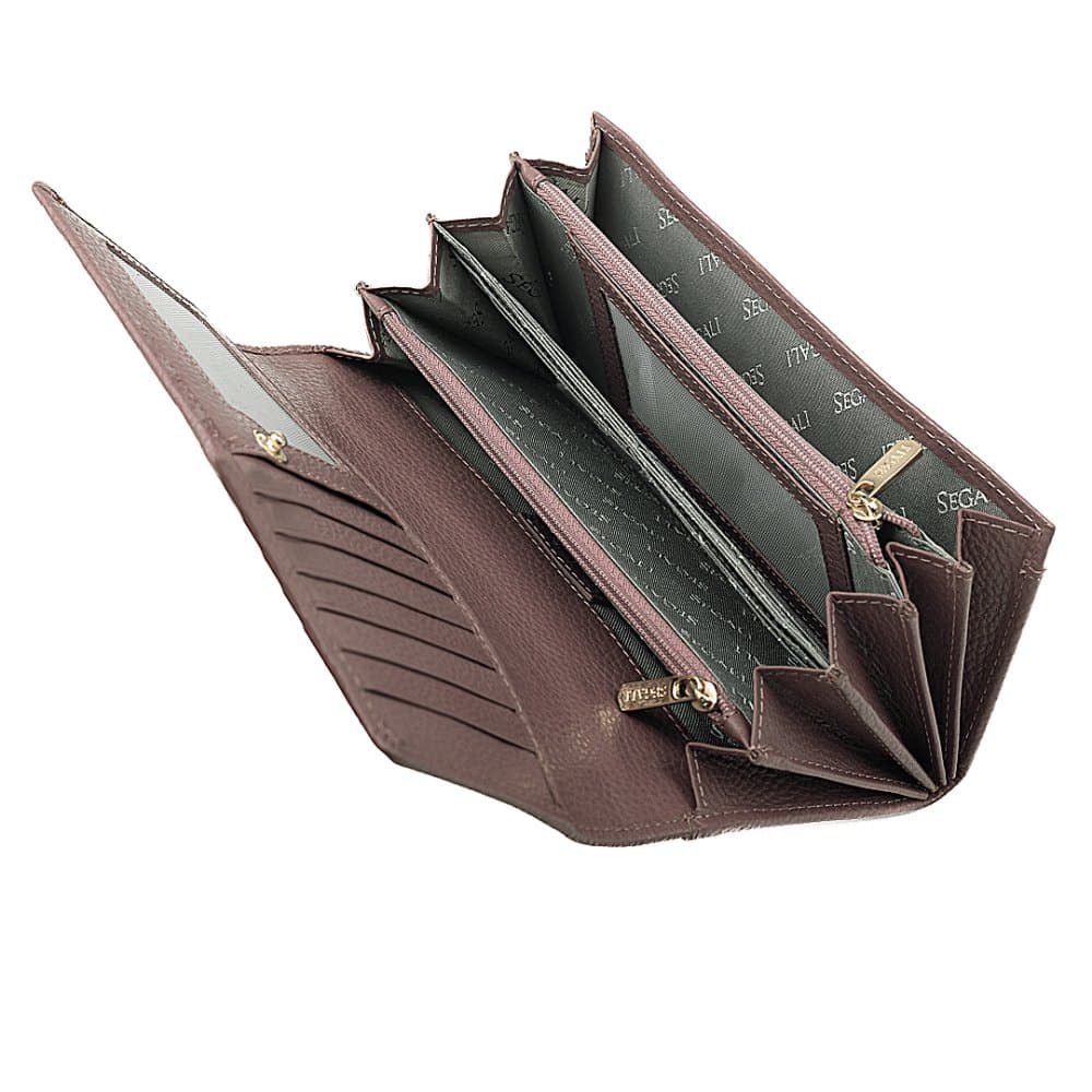 Segali Dámská peněženka kožená SEGALI 50511 dark taupe - náhled 5