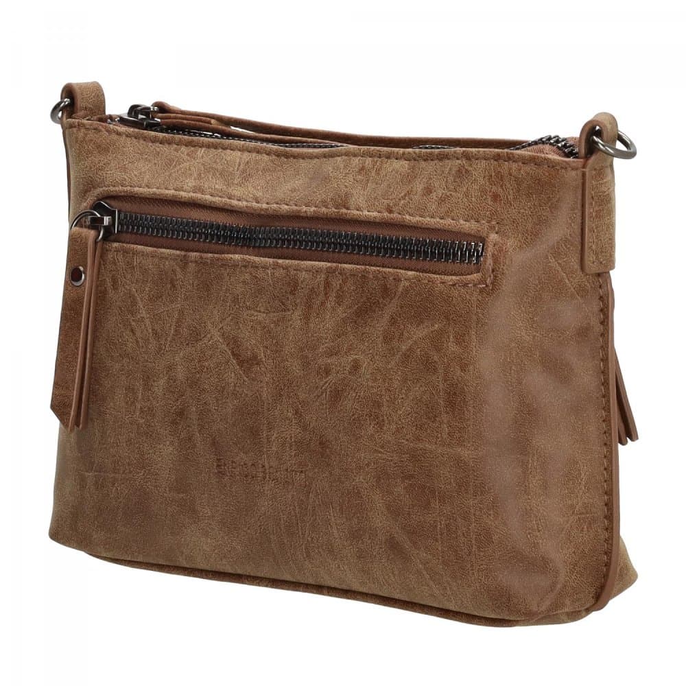 Malá crossbody kabelka Enrico Benetti Zoë 66907-010 hnědá camel - náhled 3