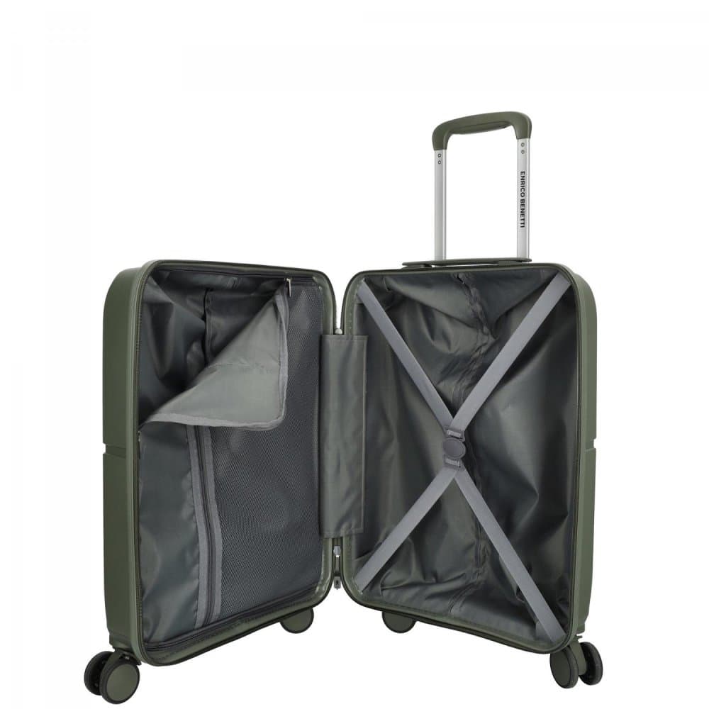 Kabinový kufr s vyklápěcí kapsou Tokyo 55 x 35 x 20 cm - 35 L zelený 21003-55-029 - náhled 4