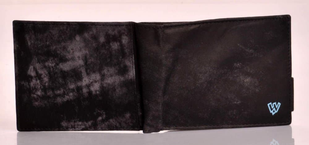Arwel pánská kožená peněženka 513-4241 jeans black - modré logo - náhled 5