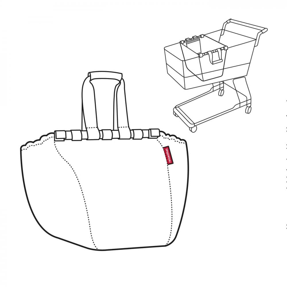 Nákupní taška do nákupního košíku easyshoppingbag red UJ3004 - náhled 2