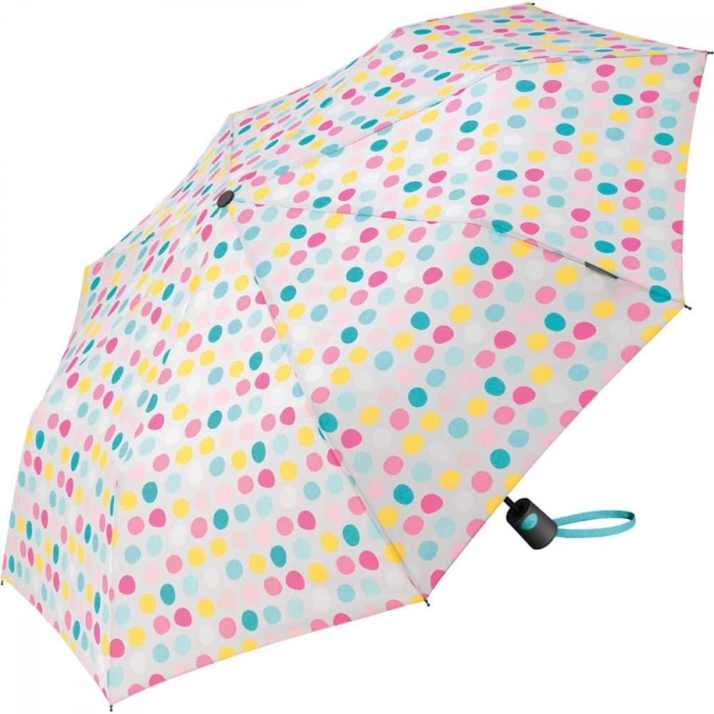Dámský a dívčí vystřelovací deštník Mini AC Big Dots 56846 šedý - náhled 2