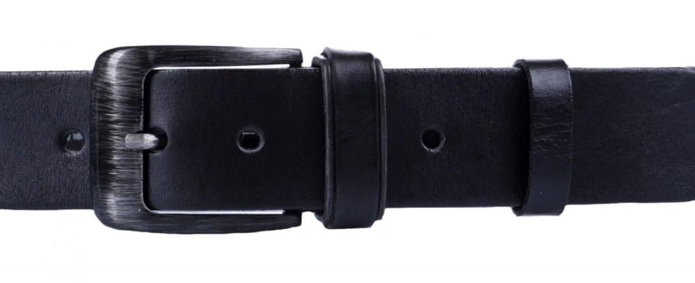 Penny Belts Pánský kožený opasek 2-PR1-60 černý 100 cm - náhled 5