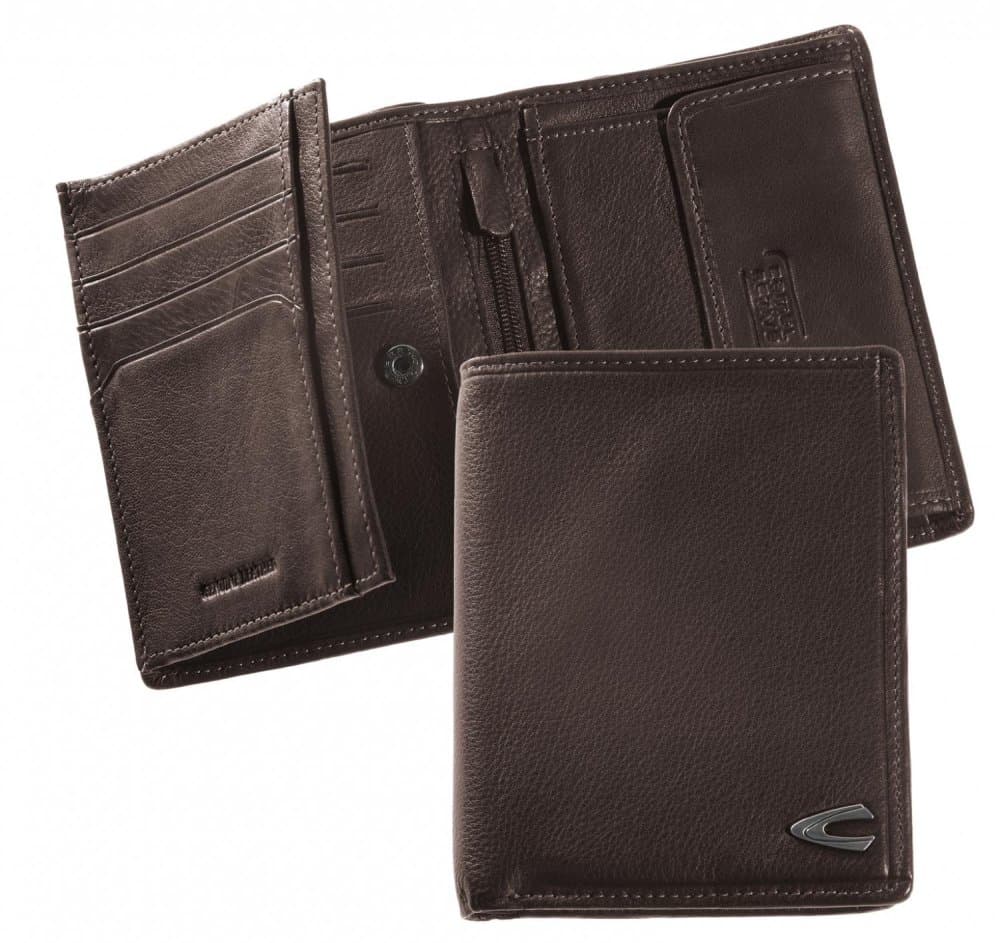 Pánská peněženka hnědá kožená zip na bankovky CAMEL B34-707-20 - náhled 1