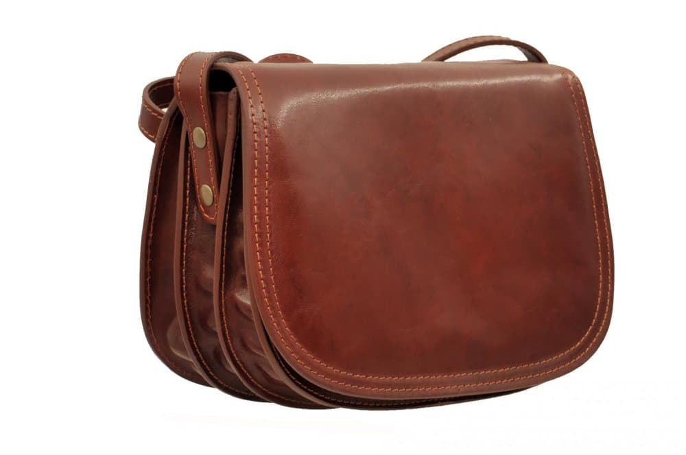 Giglio leather malá kožená lovecká kabelka 96 hnědá - náhled 2