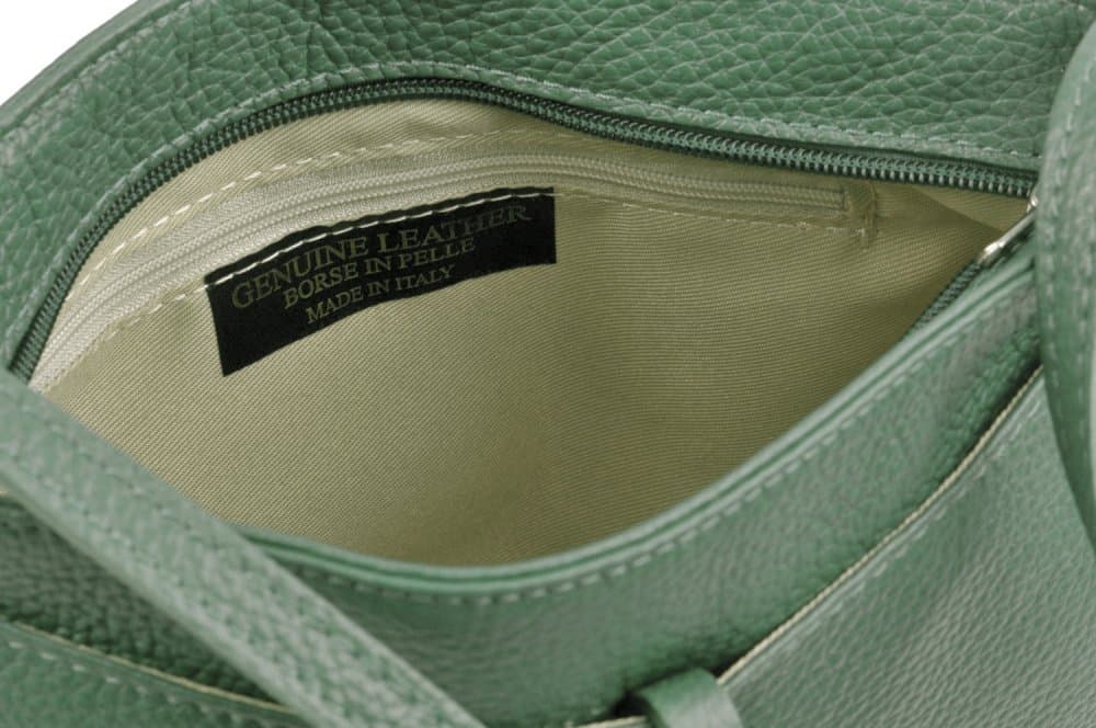 Dámská kožená crossbody kabelka 5085 mátově zelená - náhled 4