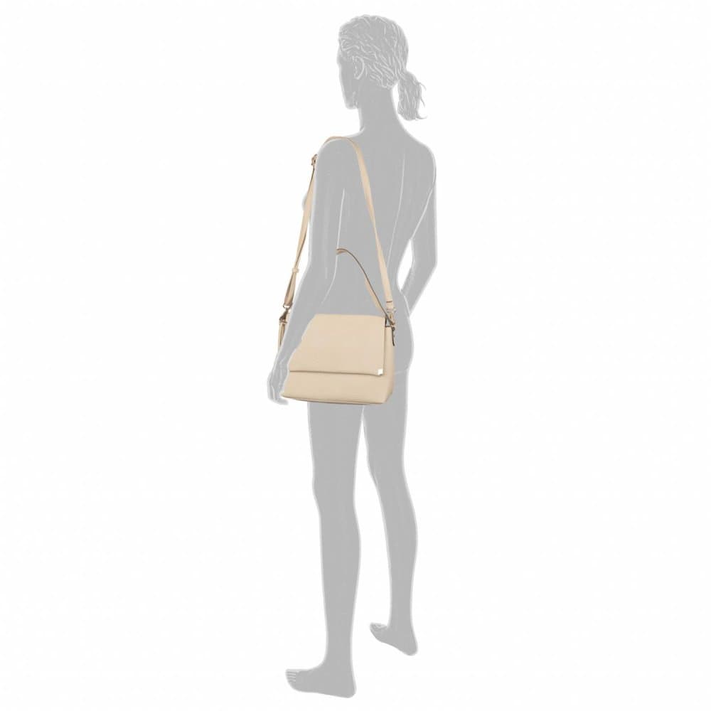 Gabor Gela Flap Bag M Beige – elegantní dámská béžová kabelka 011649 - náhled 4