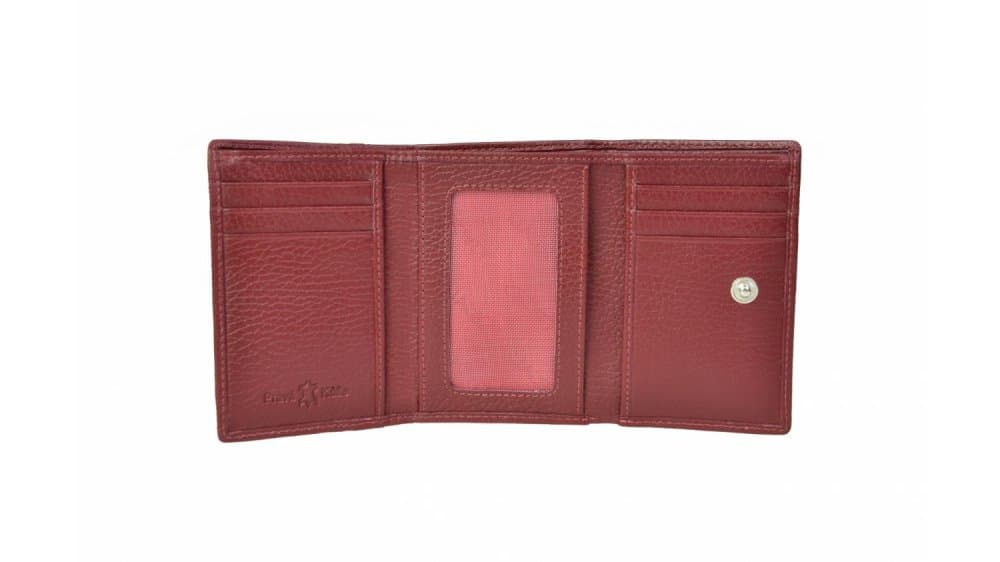 Dámská kožená malá peněženka SEGALI SG-7106 B bordo - náhled 4