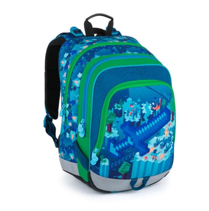 Bagmaster Školní batoh pro prvňáčky motiv MINECRAFT ALFA 21 B