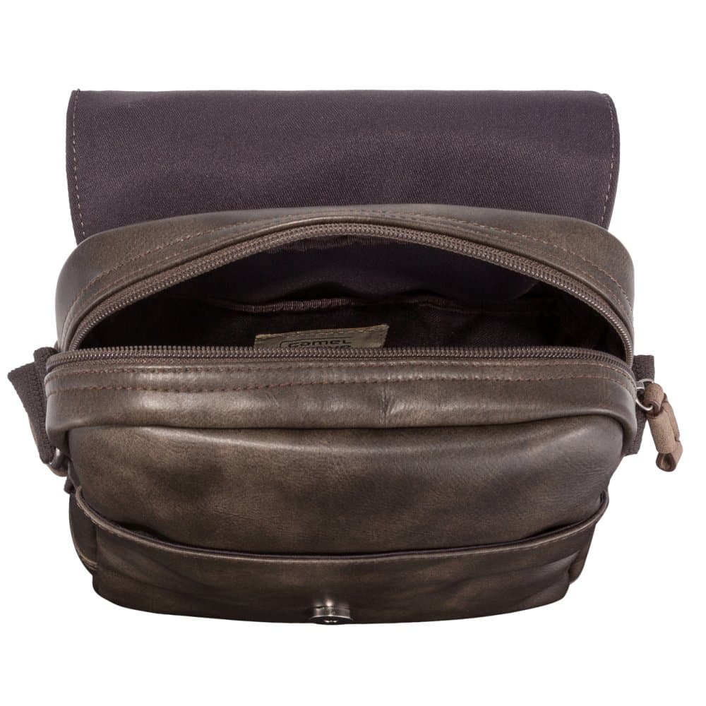 Taška přes rameno LAOS FLAP BAG S 001048 tmavě hnědá - náhled 3