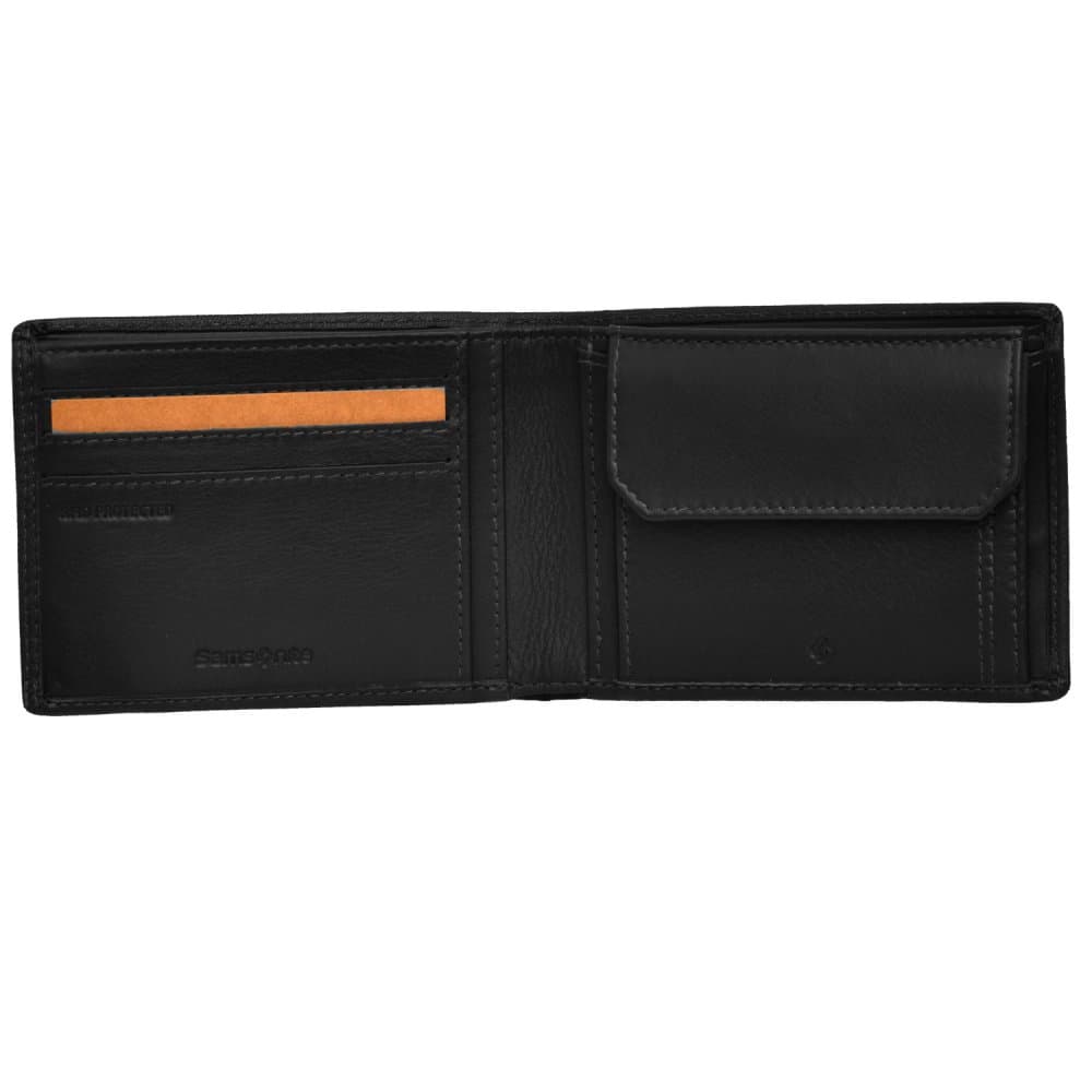 Samsonite Attack 2 SLG 151889-1041 pánská kožená peněženka černá - náhled 3