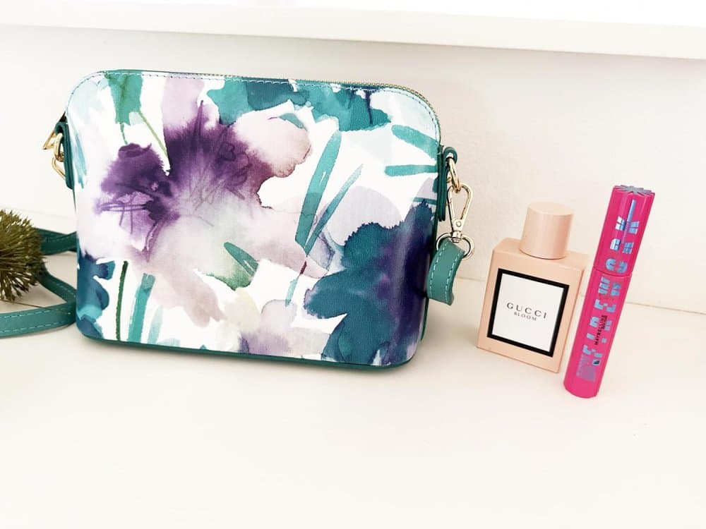 MaxFly dámská kožená kabelka crossbody  52321-16 tyrkysová - náhled 5