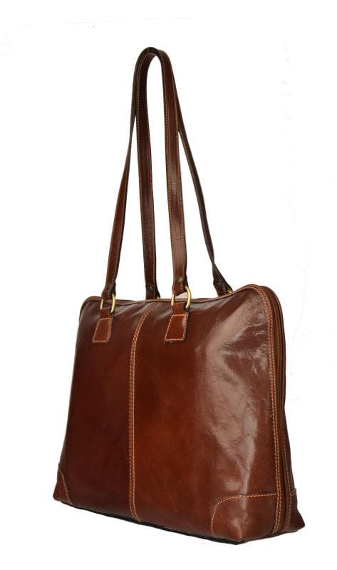 Giglio leather dámská pracovní taška 309 hnědá - náhled 2