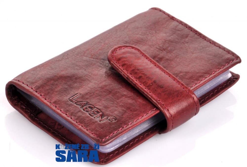 Lagen pouzdro na doklady 1481/T wine red - náhled 5