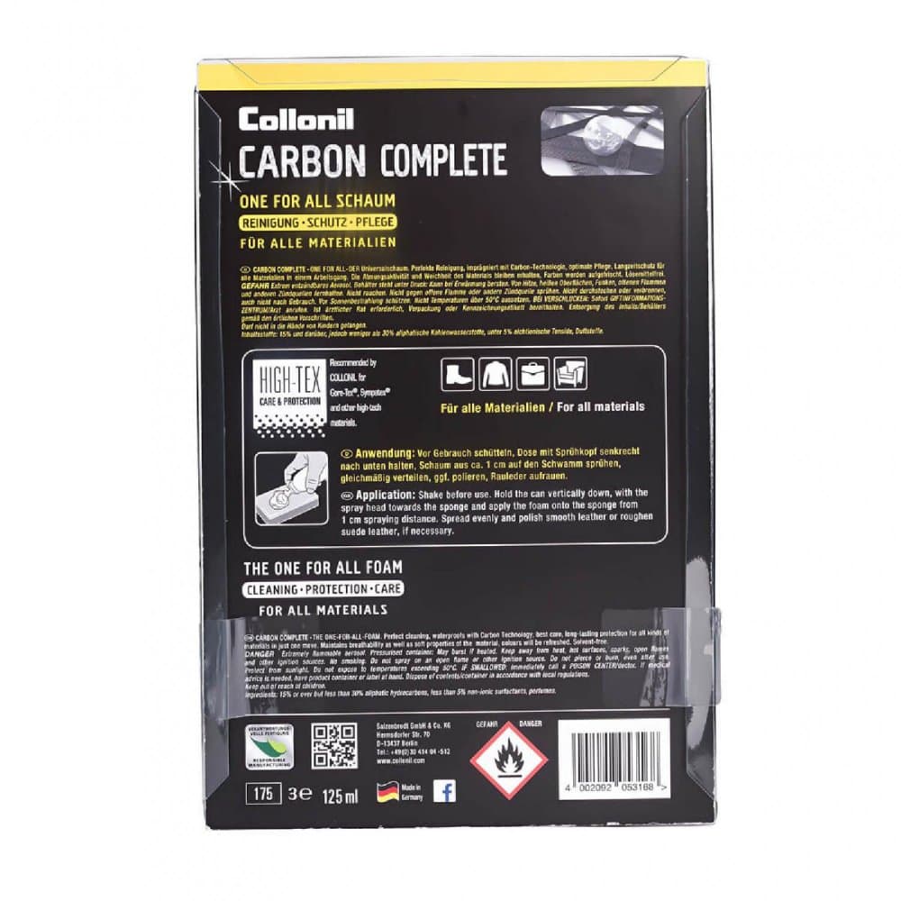 Collonil Carbon Complete 125 ml čistící pěna na kůži - náhled 3