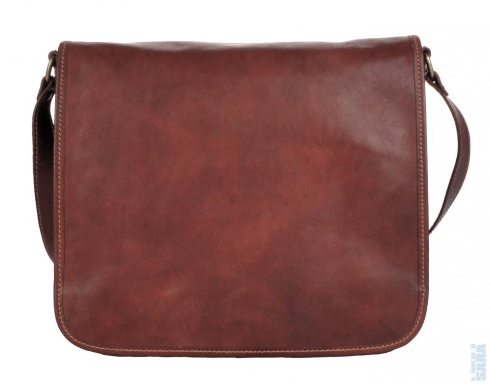 Giglio leather Kožená taška přes rameno Il Giglio 1938 hnědá
