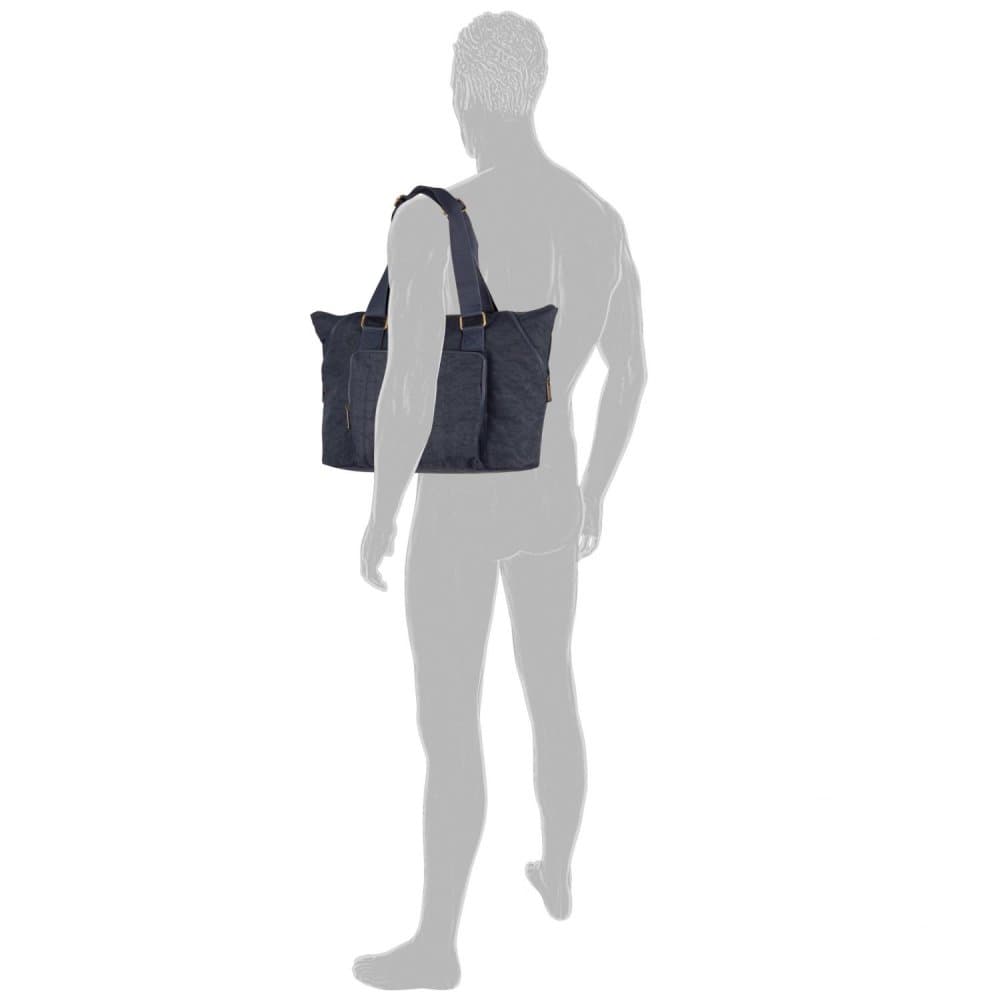 Journey zip shopper L B00-901-58 tmavě modrá pánská shopper taška - náhled 4
