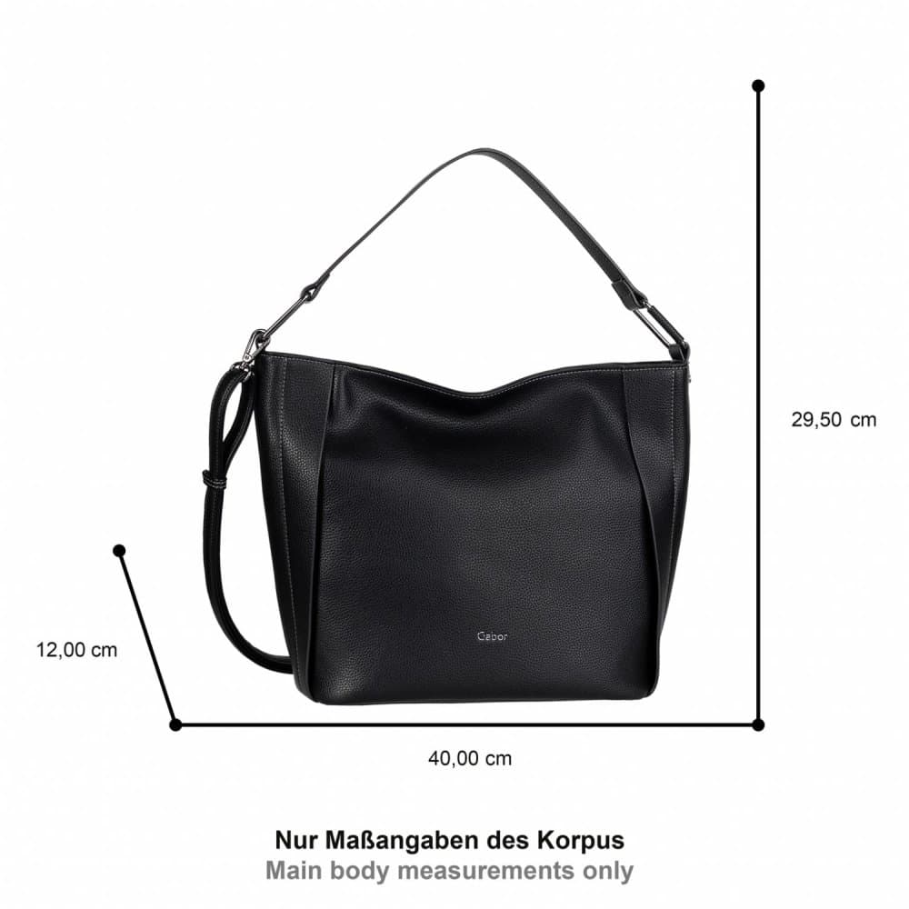 Dámská kabelka Gabor Brianne Hobo Bag M Brianne 12080 černá - náhled 5