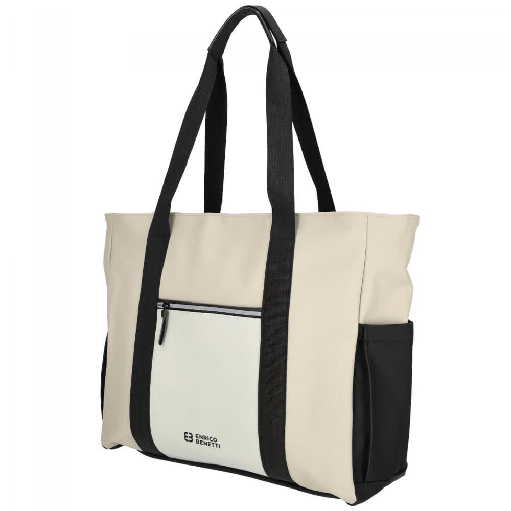 Shopper taška Enrico Benetti Bergen 56008-221 béžovo-černá - náhled 3