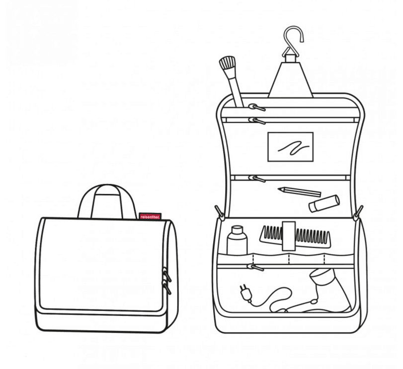 Reisenthel toiletbag XL black WO7003 - velká kosmetická taška - náhled 4