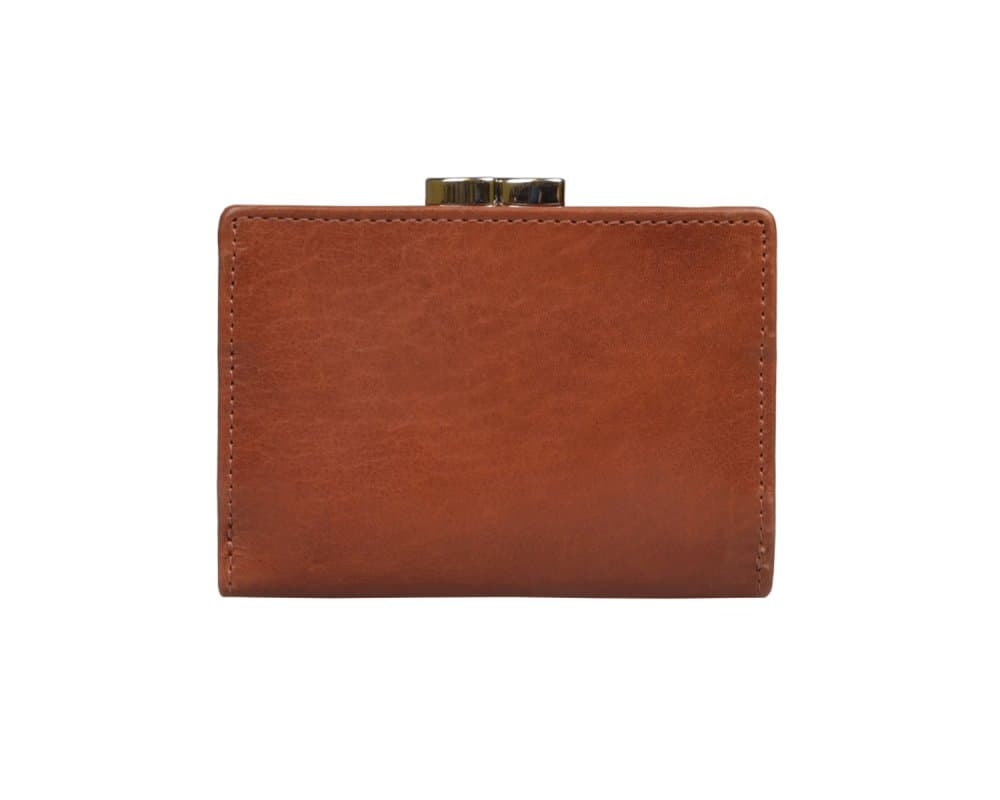 Peněženka s kovovým rámečkem SEGALI SG-870 R cognac - náhled 3