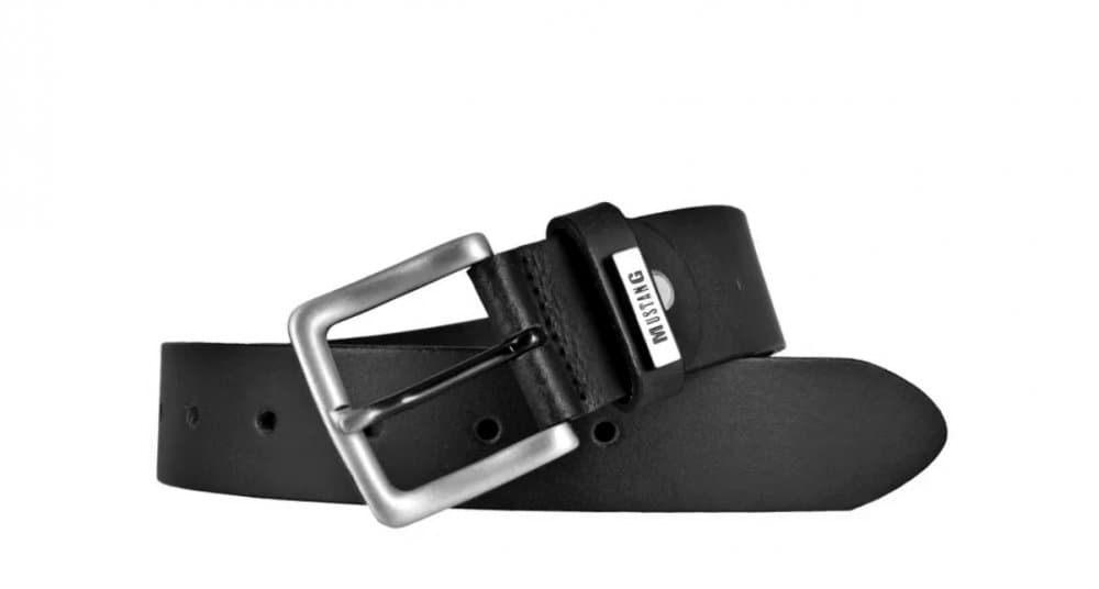 Kožený pásek Mustang černý 35 mm MG2101L15-0791 105 cm - náhled 3