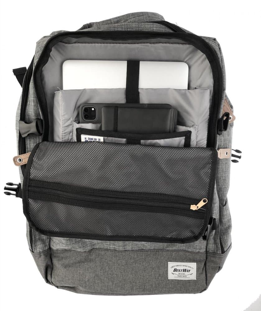 BestWay cestovní batoh CABIN PRO RETRO 40223-5800 zelený 40 L - náhled 3