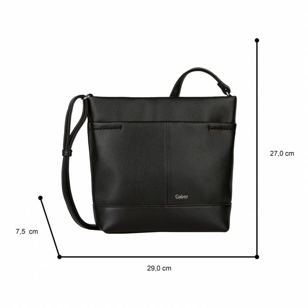 Gabor Kabelka Lenea Cross Bag M 011238 černá - náhled 5