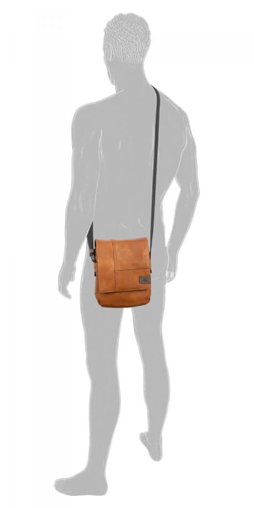 Pánská taška přes rameno Camel Active LAOS FLAP BAG S – Světle hnědá 1569 - náhled 4