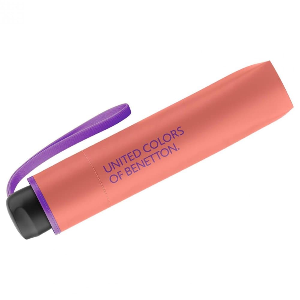 Dámský skládací deštník Benetton Super Mini georgia peach 56303 - náhled 3