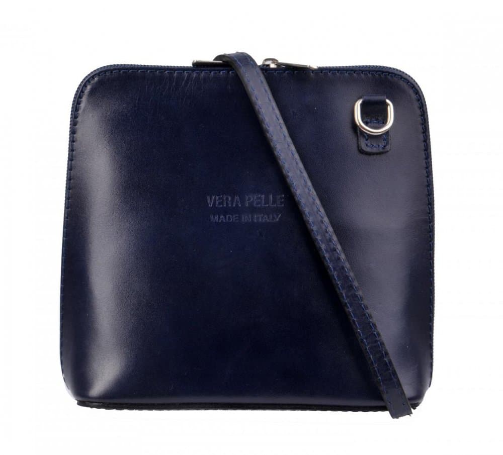 Giglio leather malá dámská kožená kabelka 133 tmavě modrá - náhled 1