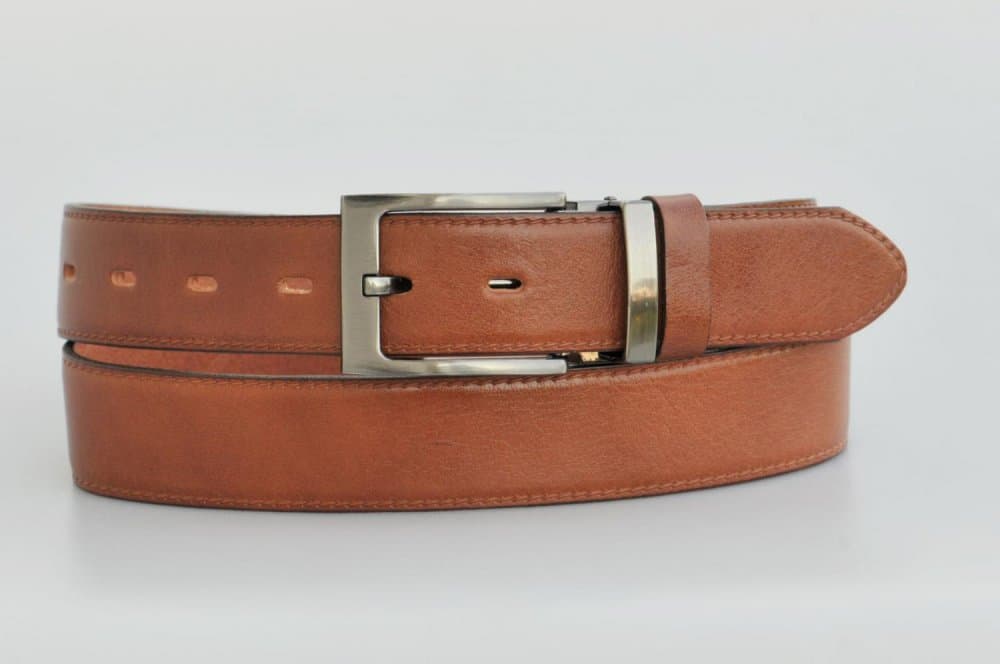 Penny Belts Pánský kožený pásek  35-020-22-48 hnědý 100 cm - náhled 2