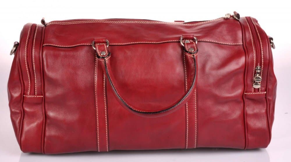 Giglio leather kožená cestovní taška 0429 červená - náhled 3
