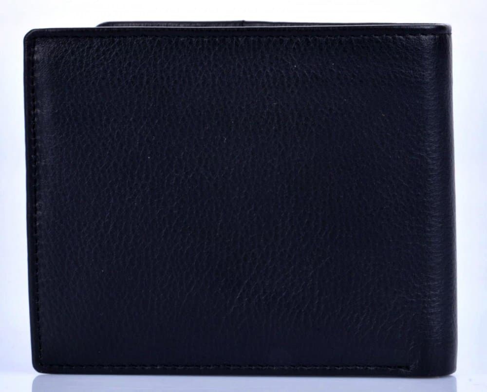 Pánská malá černá kožená peněženka LN-8697 Black - náhled 3