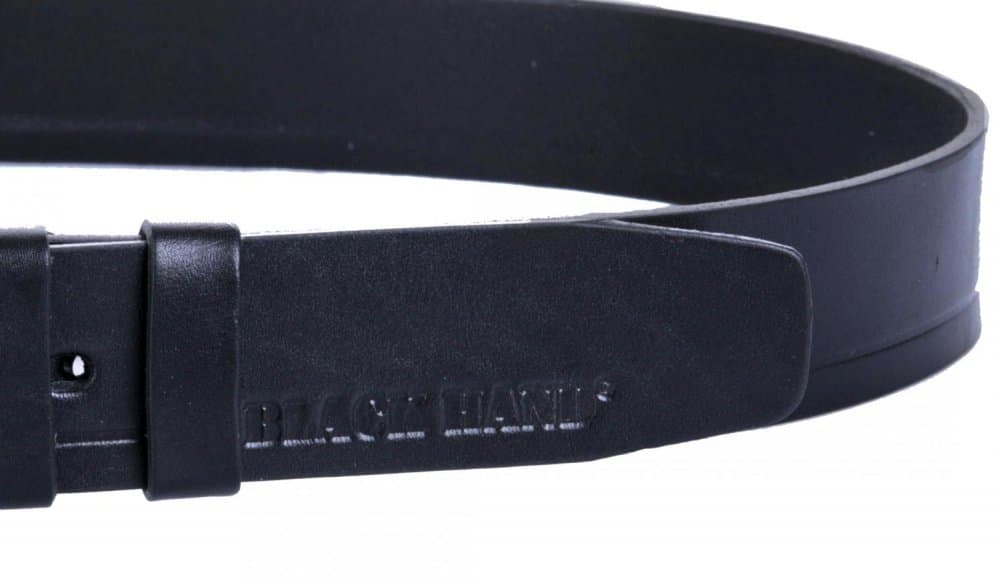 Pánský kožený černý pásek 007-98B 95 cm - náhled 3