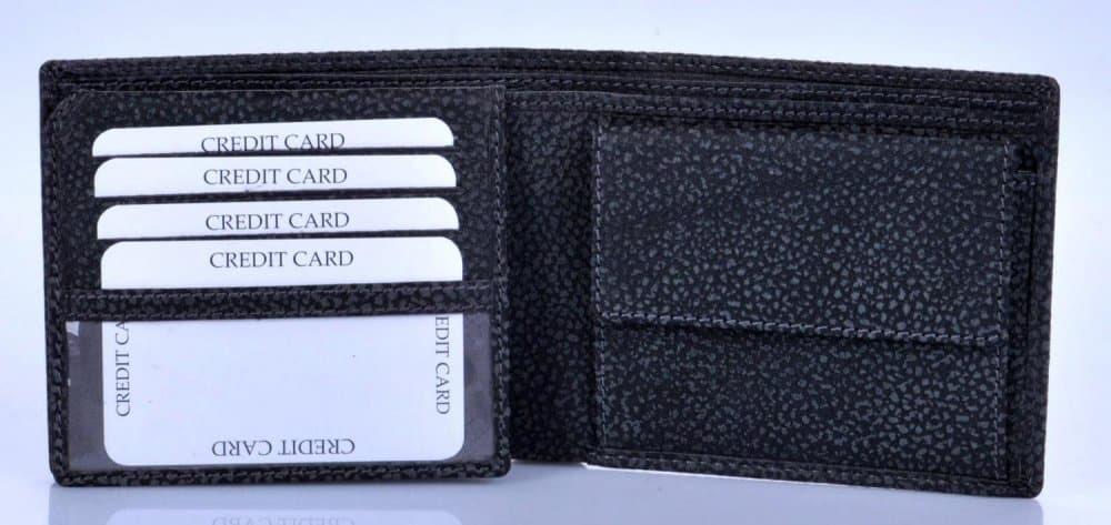 pánská kožená peněženka SG-61075 černá - náhled 4