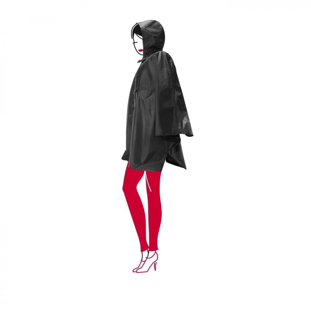 Pláštěnka mini maxi poncho black AN7003 černá - náhled 5