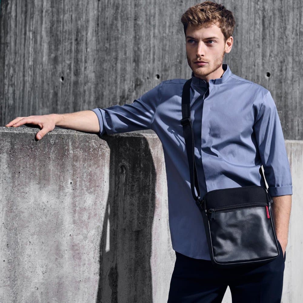 Reisenthal Pánská taška přes rameno šedá crossbag canvas grey UY7050 - náhled 2